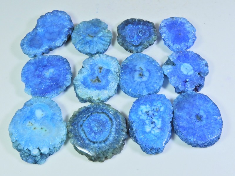 480Cts. Dyed Solar Druzy Agate Mix Shape Cabochon Loose Gemstone 12Pcs Lot