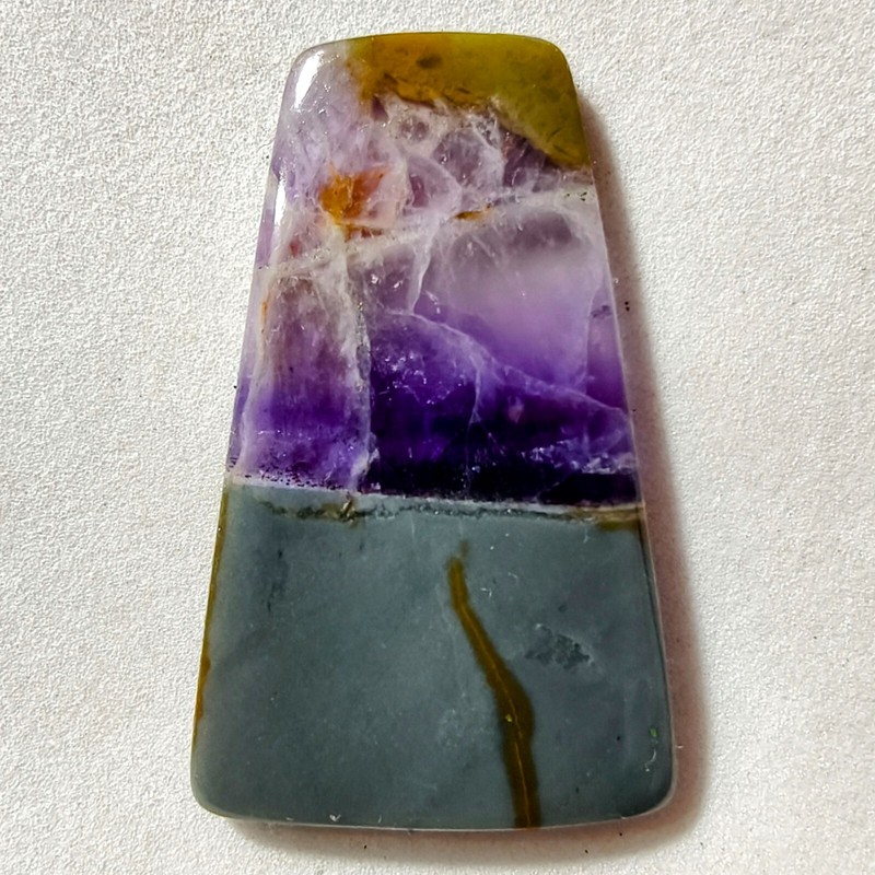 40 Cts Natural Amethyst Cabochon Gemstone For Jewelry 40.1×24.8×4.4 MM