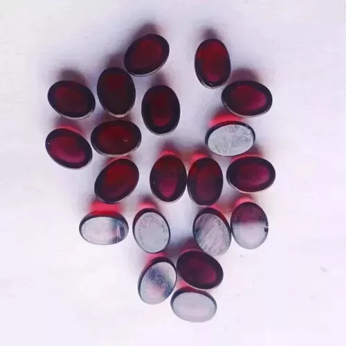 AAA+ Natural Garnet Cabochon Oval Shape Loose Gemstone gallery