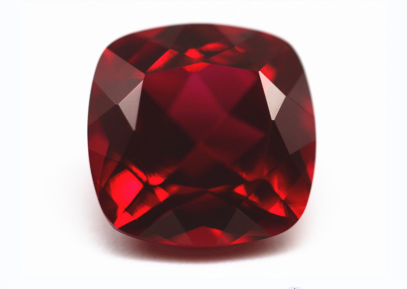TOP QUALITY CUSHION CUT PIGEON BLOOD RED RUBY LAB-CREATED AAAA+ LOOSE GEMSTONES
