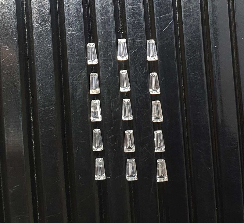 Natural Zircon Tapered Baguette Cut Loose Gemstone Lot 100 Pcs 1.50*2*4 MM 13 CT
