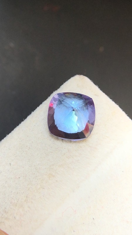 2Ct Rare Tanzanite Square Cushion Cut, 7.9x7.7 MM Loose Zoisite For Fine Jewelry gallery