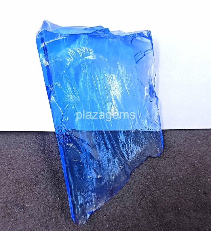 97 Ct Natural Royal Blue Tanzanite Transparent Certified Rough Gemstone 4SUP gallery