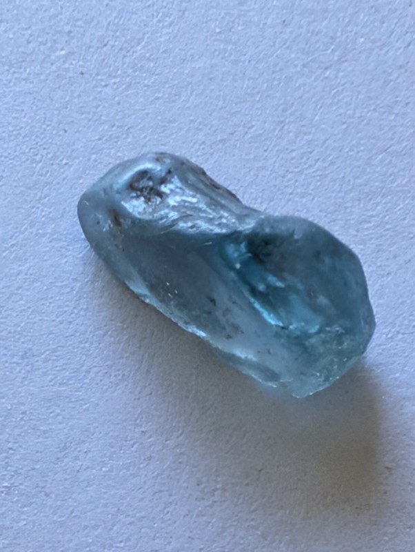 USA seller 6.23 cts cut to IF Blue Zircon facet rough gemstone specimen gallery