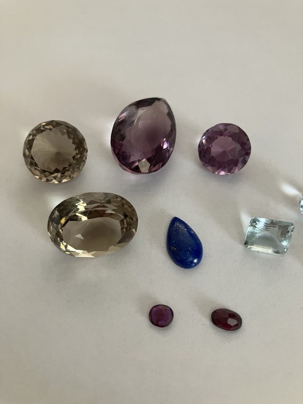 Authentic Gem Stones: Lapis, Baby Garnets, Aquamarine, Misc. gallery