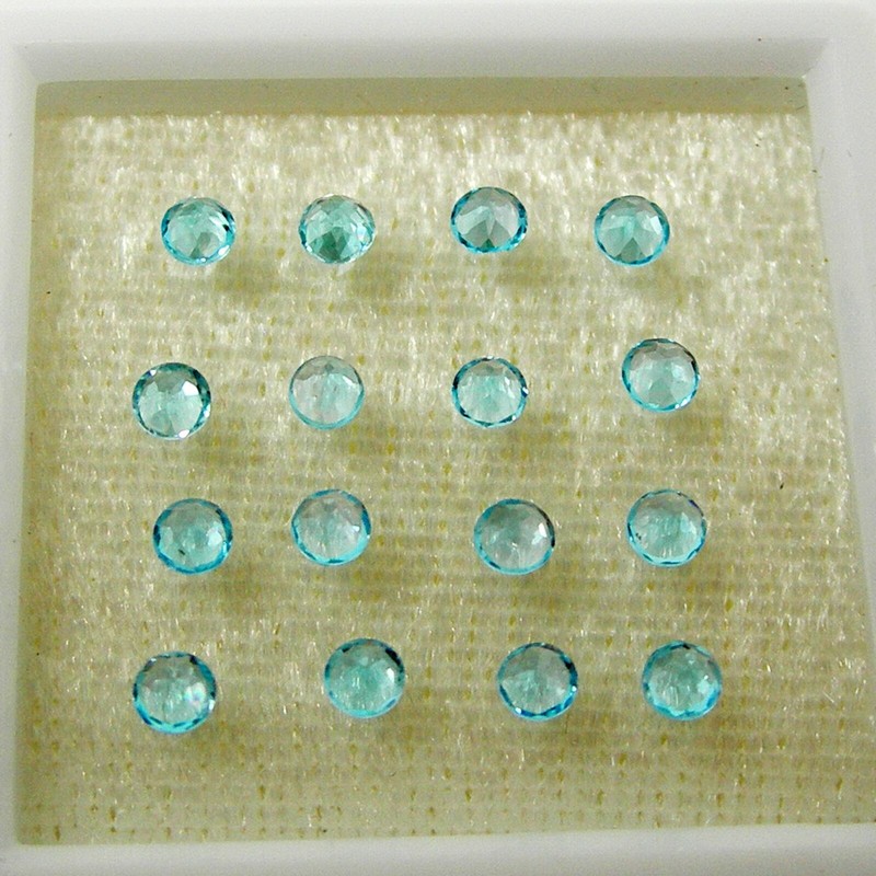 0.15ct Round 3.0mm Swiss Blue Natural Blue Topaz Loose Gemstone, Qty 1 piece gallery