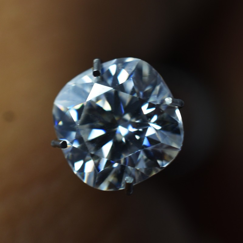 1 Ct Moissanite D Color CERTIFIED Ring Size Stone 1 Pcs Cushion Cut 6x6 mm-W gallery