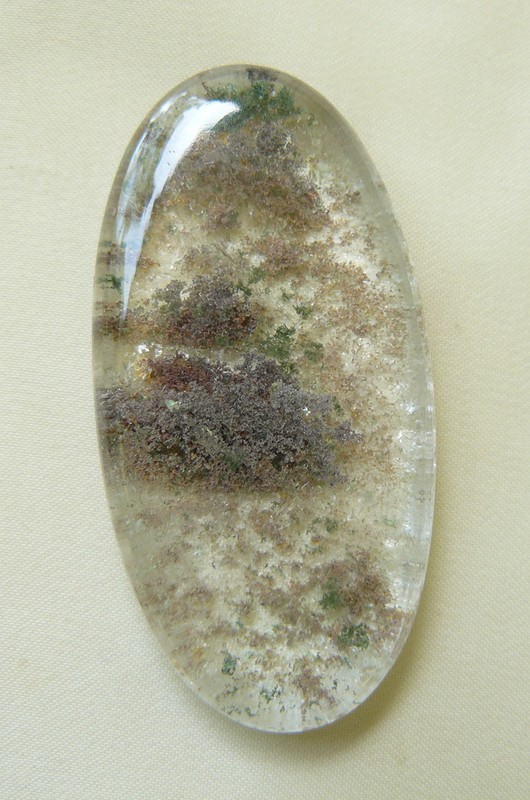 LODOLITE GARDEN QUARTZ CABOCHON 95 cts Large Oval Gemstone