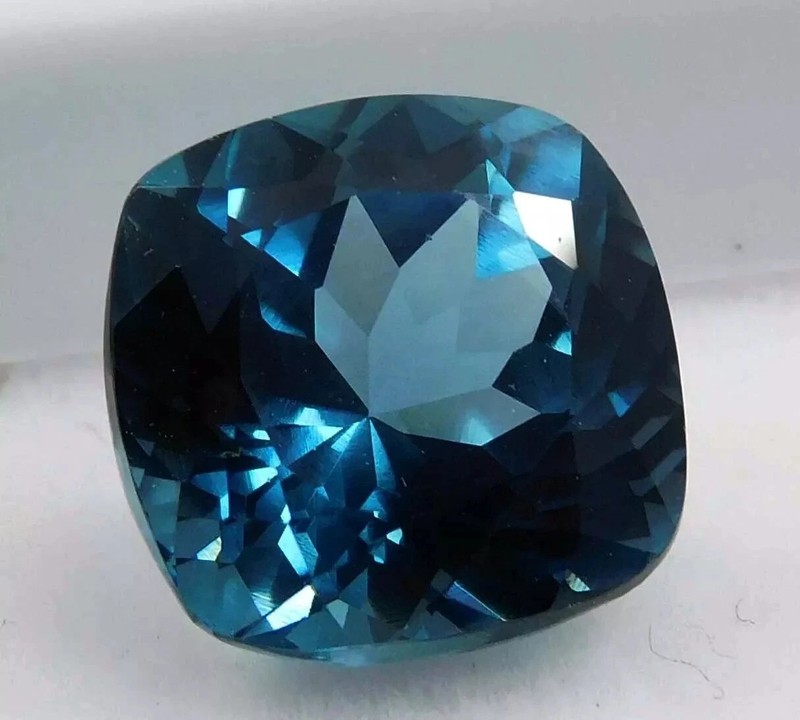 10.33 CT+ Natural Montana Blue Sapphire Cushion Cut Loose Gemstone CERTIFIED