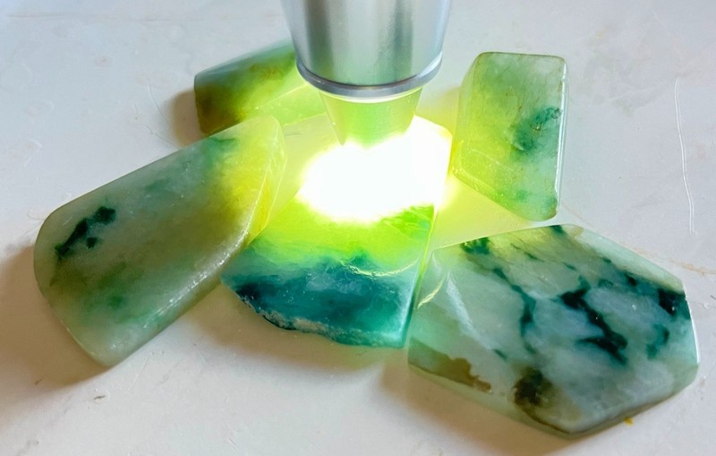 Authentic Burmese Polished Jadeite make Cabochon Pendants 323ct gallery