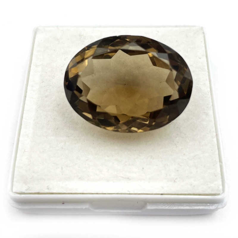 Natural Smoky Oval Cut Loose Gemstone Lot 18*24 MM 37 CT 1 Pcs gallery