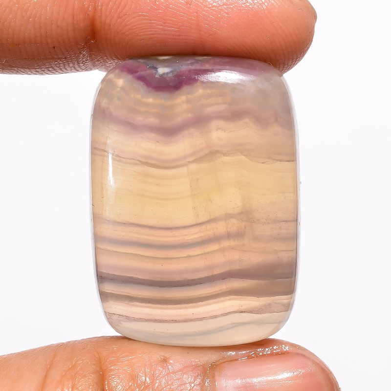 Natural Fluorite Radiant Shape Cabochon Loose Gemstone 69 Ct 30X21X9 mm EE-22354