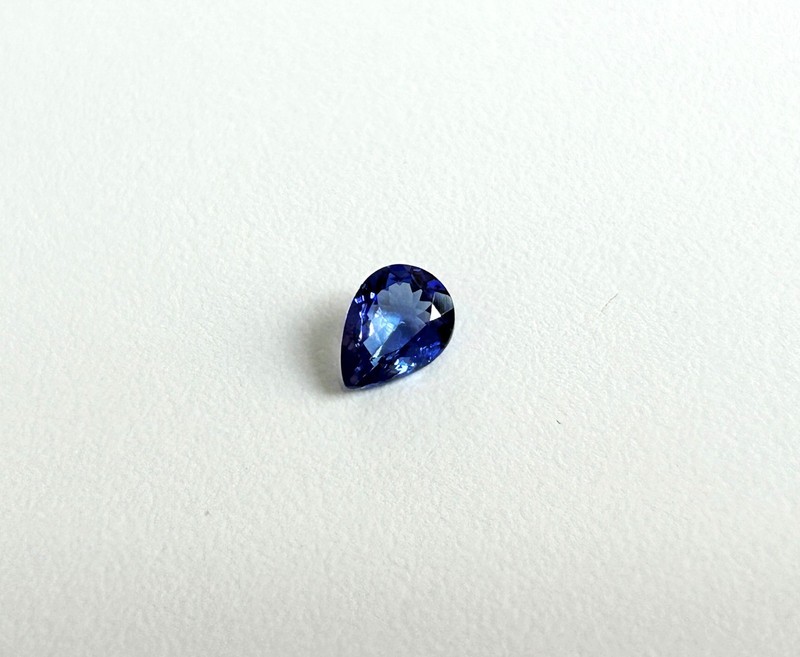 8×6 mm Teardrop cut AAA Blue Tanzanite Pear shape Loupe clean Natural Gemstone