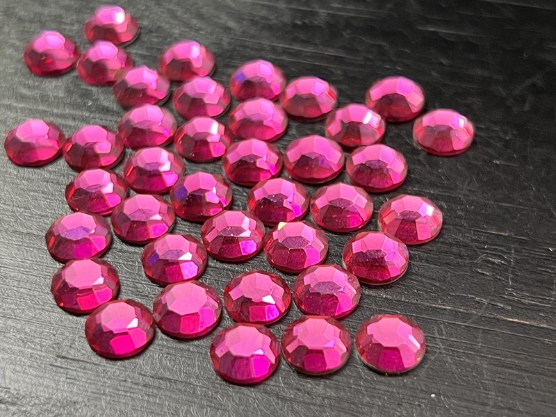 Swarovski Crystal Fuchsia 2000 Silver Foiled 34SS SUPERIOR, 1/3 Gross 48pcs