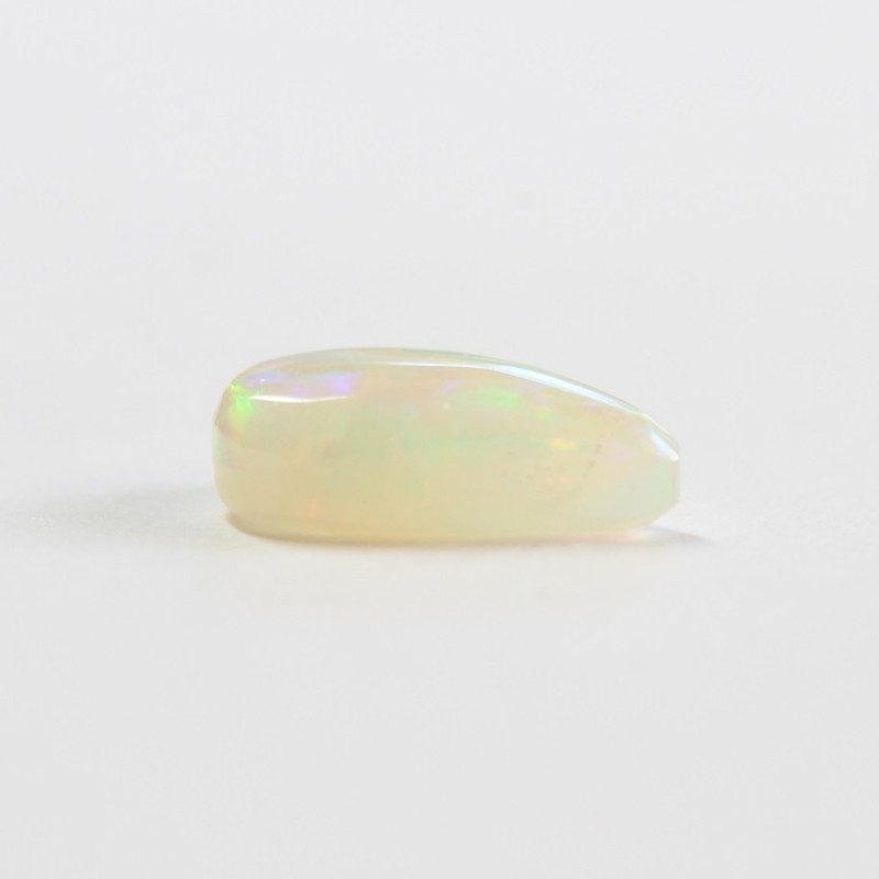 0.66ct 8.9 x 5 pear Australian opal natural solid white / light opal loose stone gallery