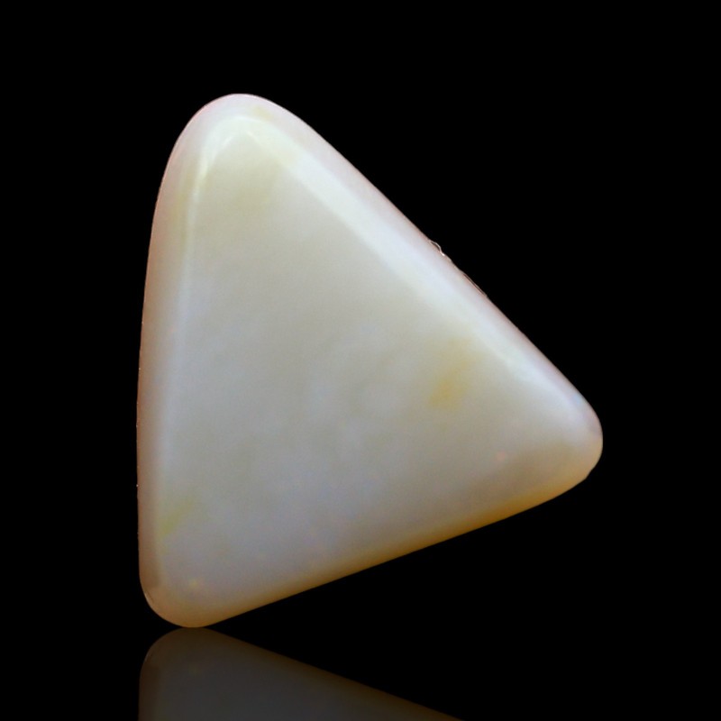 3.00 Cts Natural Trillion Fire Opal Cabochon Ethical Jewelry Making 10x10x4 mm gallery