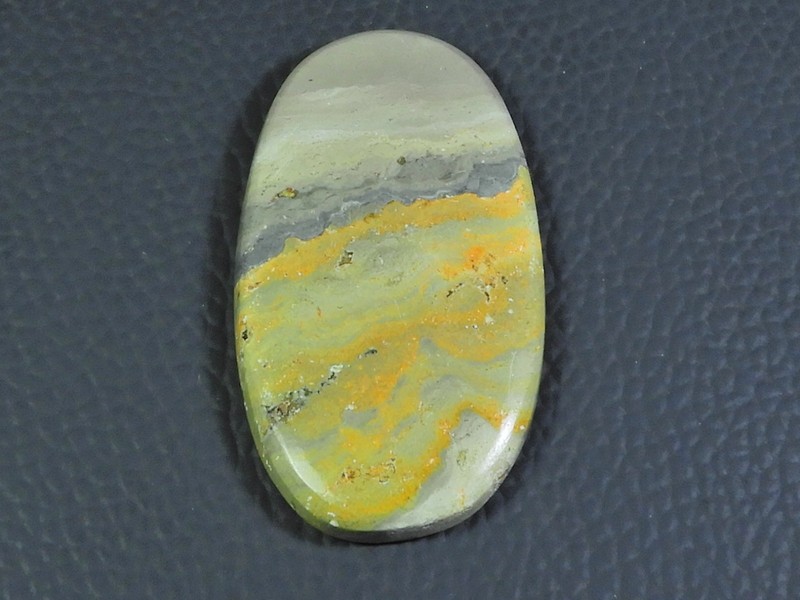 58Cts. Natural Bumblebee Jasper Oval Cabochon Loose Gemstone 27X49X05 MM