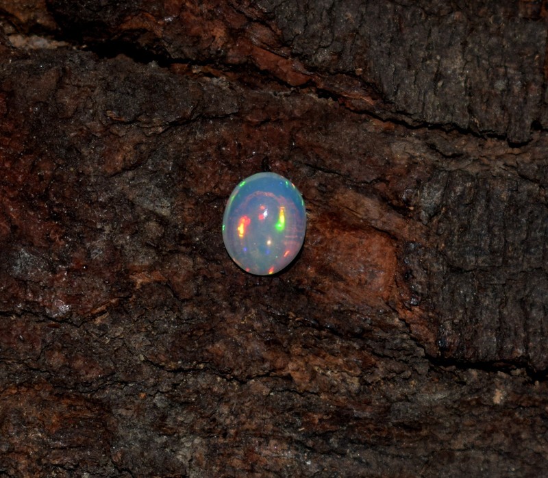 Natural Ethiopian Wello Fire Opal Cabochon Gemstone 7X9mm Loose AAA A13