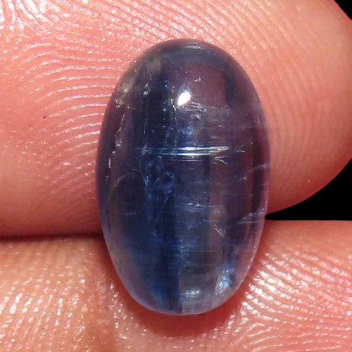 6.45 Cts. Natural Mind Blowing Blue Kyanite oval 08X13X05 MM Cabochon Gemstone gallery
