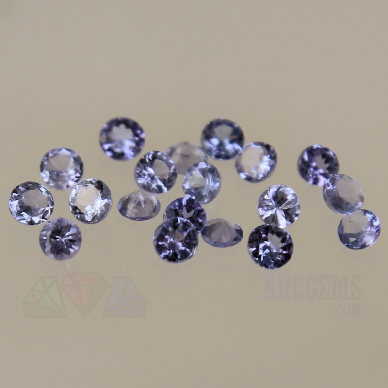 1x Natural Tanzanite VS Round 2mm 3mm 4mm Loose Gemstone Best Lavendar Violet