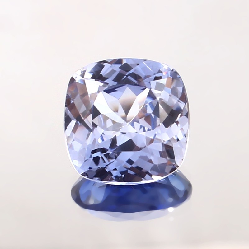 6.70 Ct Natural Flawless Ceylon Light Blue Sapphire Cushion Cut Loose Gemstone