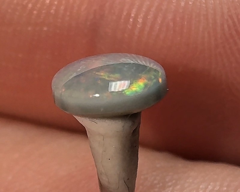 Natural Solid Australian Dark Opal 0.79 ct, Lightning Ridge, Gemstone gallery