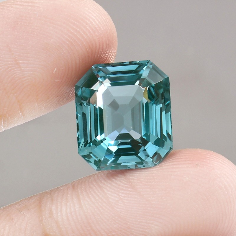 AAA Quality 14×12 MM Natural Ceylon Green Spinel Loose Radiant Cut Gemstone
