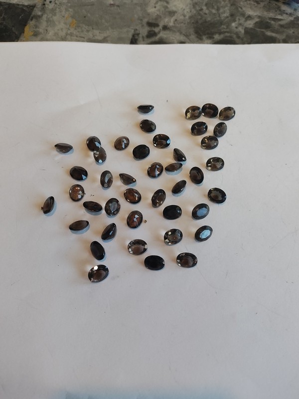 Faceted Smokey Quartz Calibrated 100cts Good Quality And Cuts 8x10mm