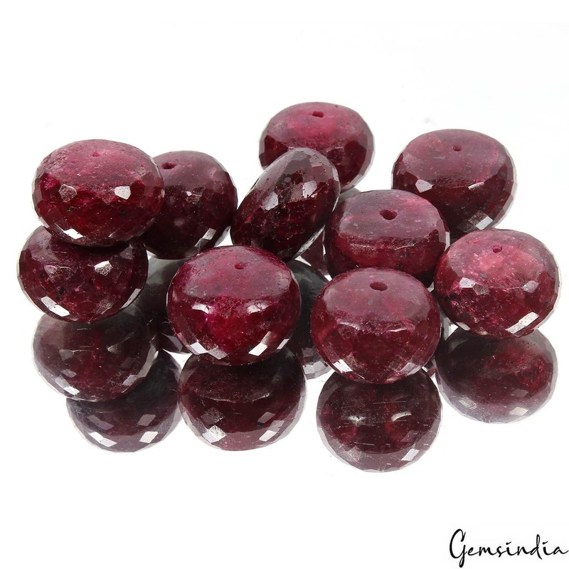 AAA Huge 25- 27mm Red Round Checkerboard Cut Beads For High End Jewelry Making gallery