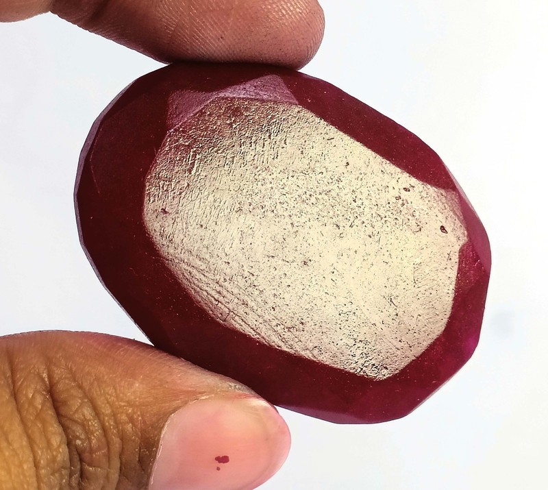 Brilliant Quality 97 Ct Natural Red Ruby Oval Shape IGL Gemstone 6AHL gallery