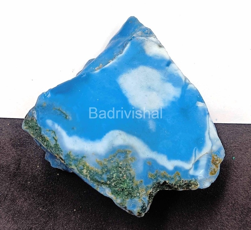 250 Ct Natural Australia Small Rough Sky-Blue Opal Certified Loose Gemstone EKQ