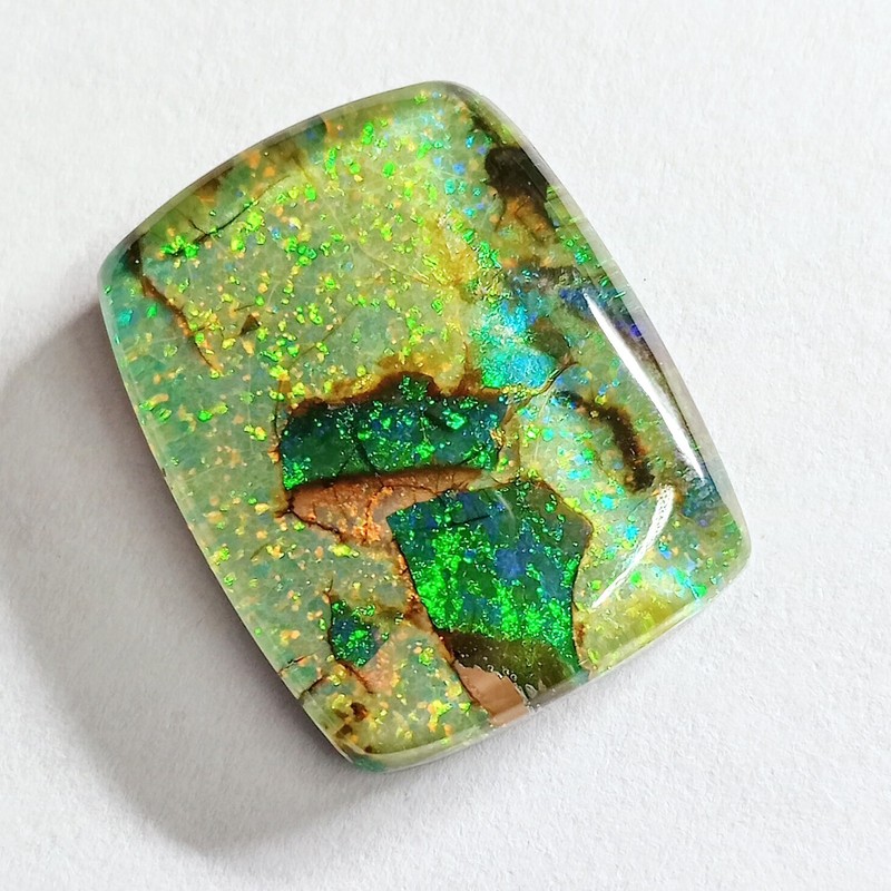 Natural Amazing Doublet Monarch Opal Cabochon 20-22 Ct Loose Certified Gemstone