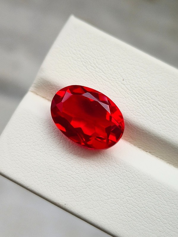 15x20mm Oval Cut Red Ruby Loose Gemstone, Deep Red Ruby Gemstone for Jewelry gallery