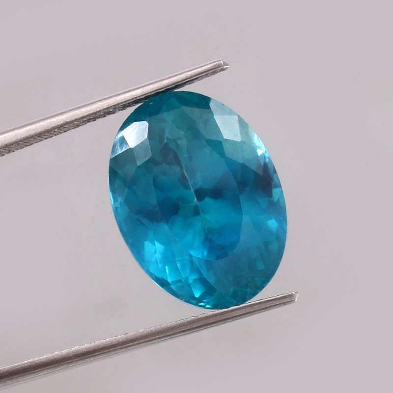 AAA Natural Teal Green Australian Parti Sapphire Loose Oval Gemstone Cut 17.20CT