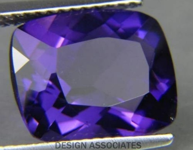 AFRICAN AMETHYST 4 x 3 MM CUSHION CUT ALL NATURAL AAA