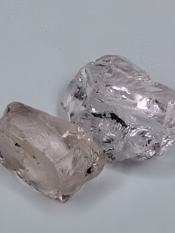USA Seller 10.05 ct Cut to IF Natural Pink morganite facet rough gemstone