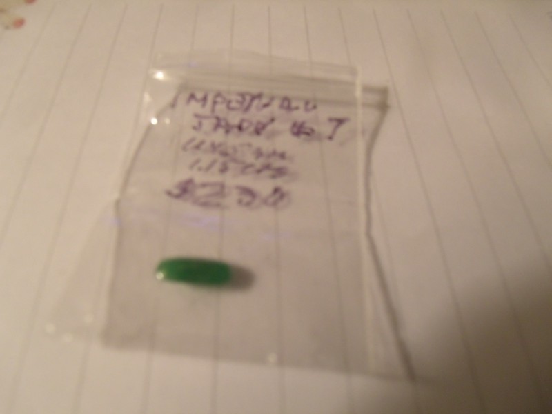 TOP QUALITY EXQUISITE IMPERIAL JADEITE CABOCHON, tiny jewel,11 x 5 mm, Jade #7