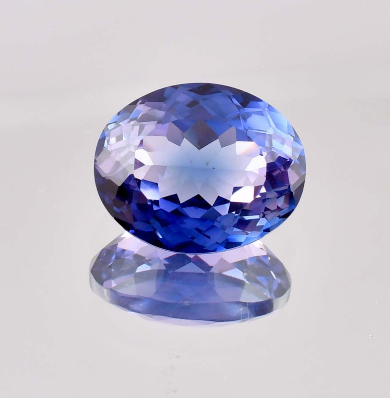 Flawless 16 x 12 mm Natural Bi-Color Java Plum Sapphire 15.20 Ct (GIT Certified) gallery