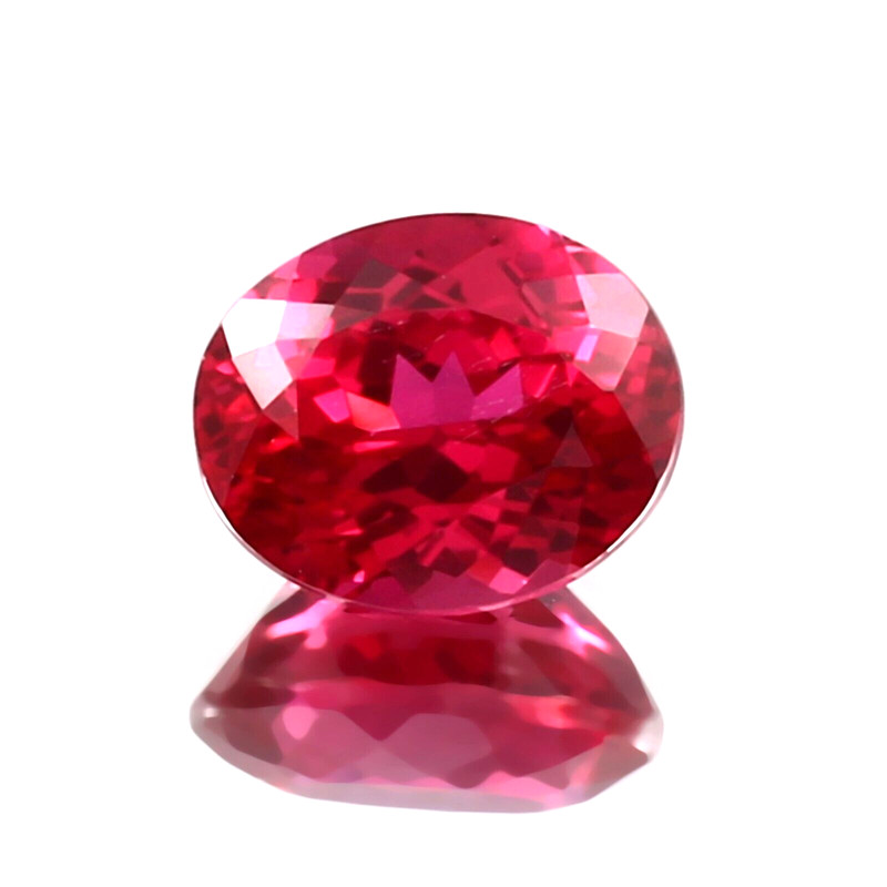 AAA Natural Excellent Blood Red Mozambique Ruby Loose Oval Gemstone Cut 9x7 MM gallery