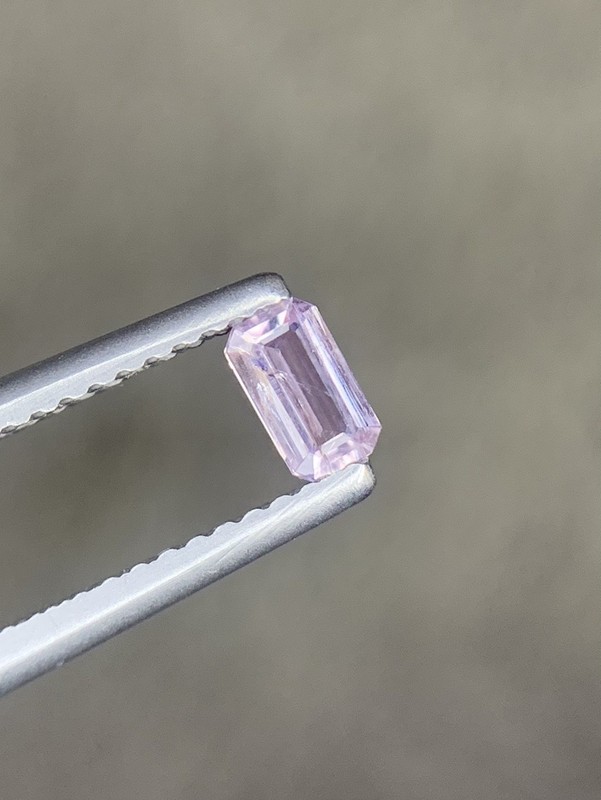 0.22/Ct,Vibrant Natural Pink Hackmanite,Sodalite.emerald shape,From Afghanistan.