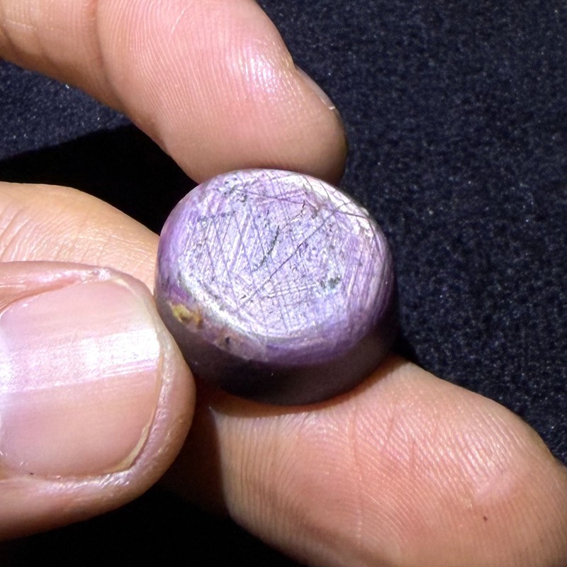 39 Cts Natural Star Ruby Gemstone Oval Shape Size 18x16x10 mm Jewelry Making P-7 gallery