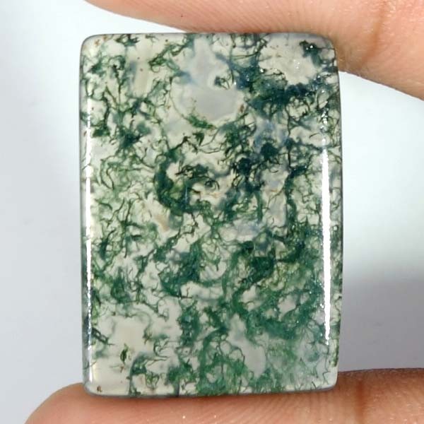 100% NATURAL Green Moss Agate Transparent Oval Cabochon Loose Gemstone DFG3252
