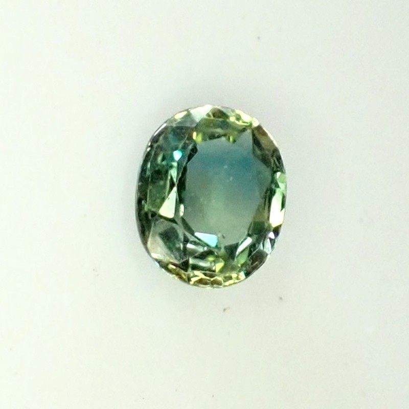 0.56 ct Oval 5.6x4.6 mm Blue Green Yellow RareNatural Australian Parti Sapphire gallery