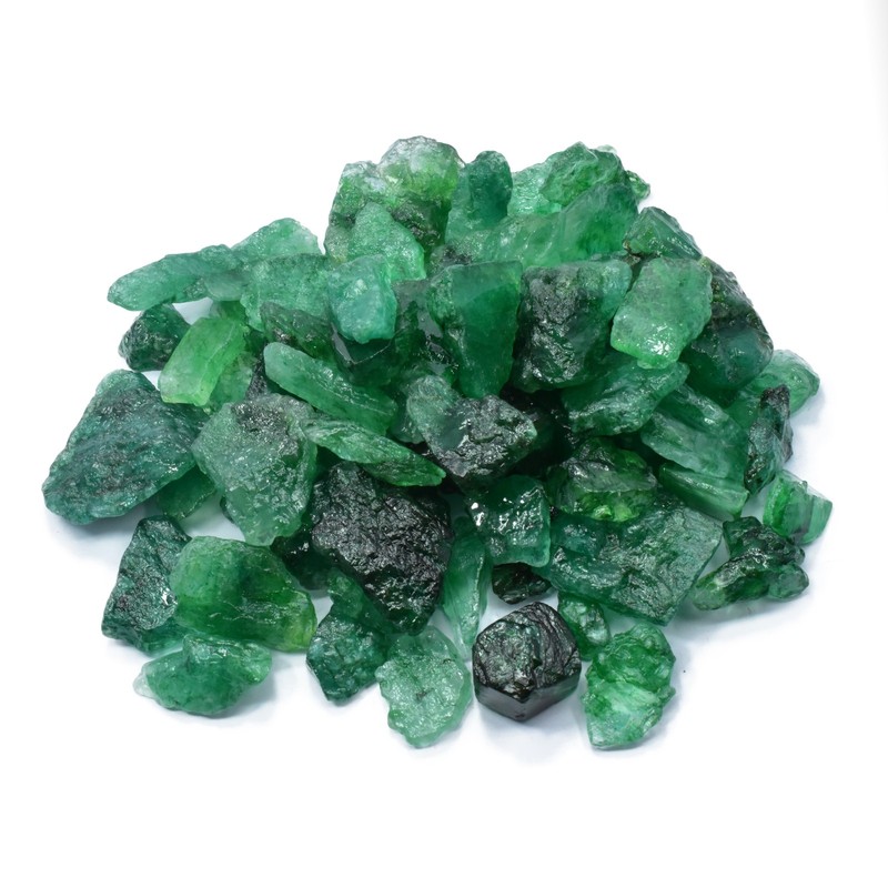 Emerald Green Rough 100 Ct Natural Uncut Huge Size CERTIFIED Loose Gemstone