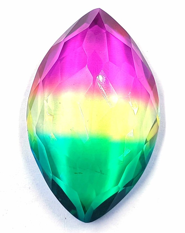 121 CARAT BI-COLOR AMETRINE MARQUISE SHAPE CERTIFIED LOOSE GEMSTONE+1 Free Gift gallery