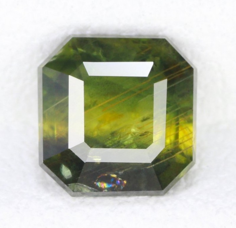 1.40ct Natural Bi-Color Sapphire Blue Yellow Unheated ICA Certified Rare