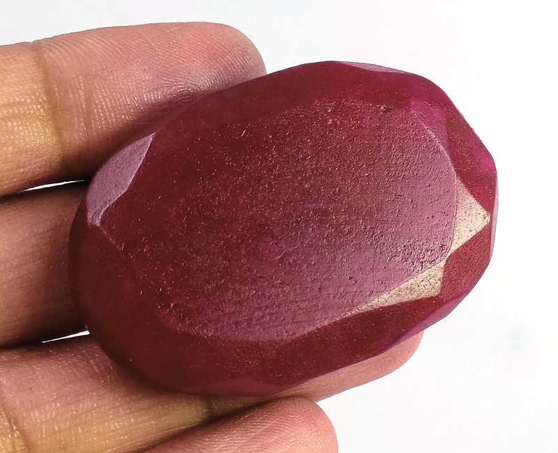 Brilliant Quality 97 Ct Natural Red Ruby Oval Shape IGL Gemstone 6AHL gallery