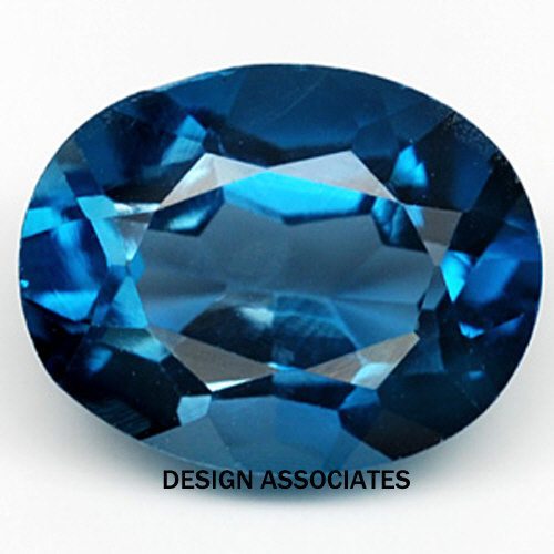 LONDON BLUE TOPAZ NATURAL 5X3 MM OVAL CUT 1 PIECE $1.69 AAA