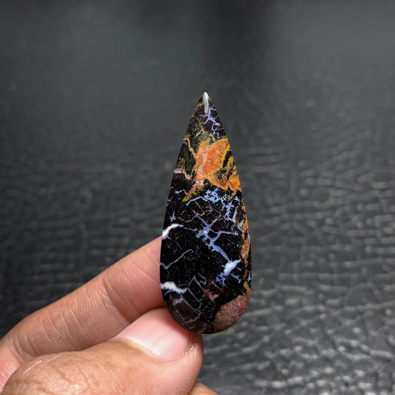 Petrified Wood Cabochon 40x15x6mm High Quality 24 ct