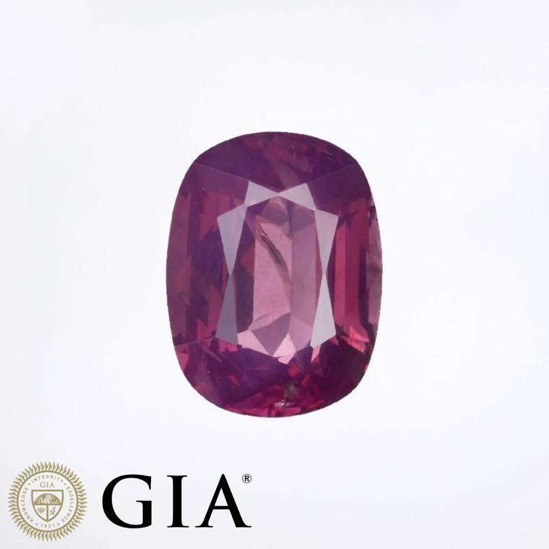 GIA Certified 2.98 Ct Natural Kashmir Sapphire Cushion Shape Loose Gemstone